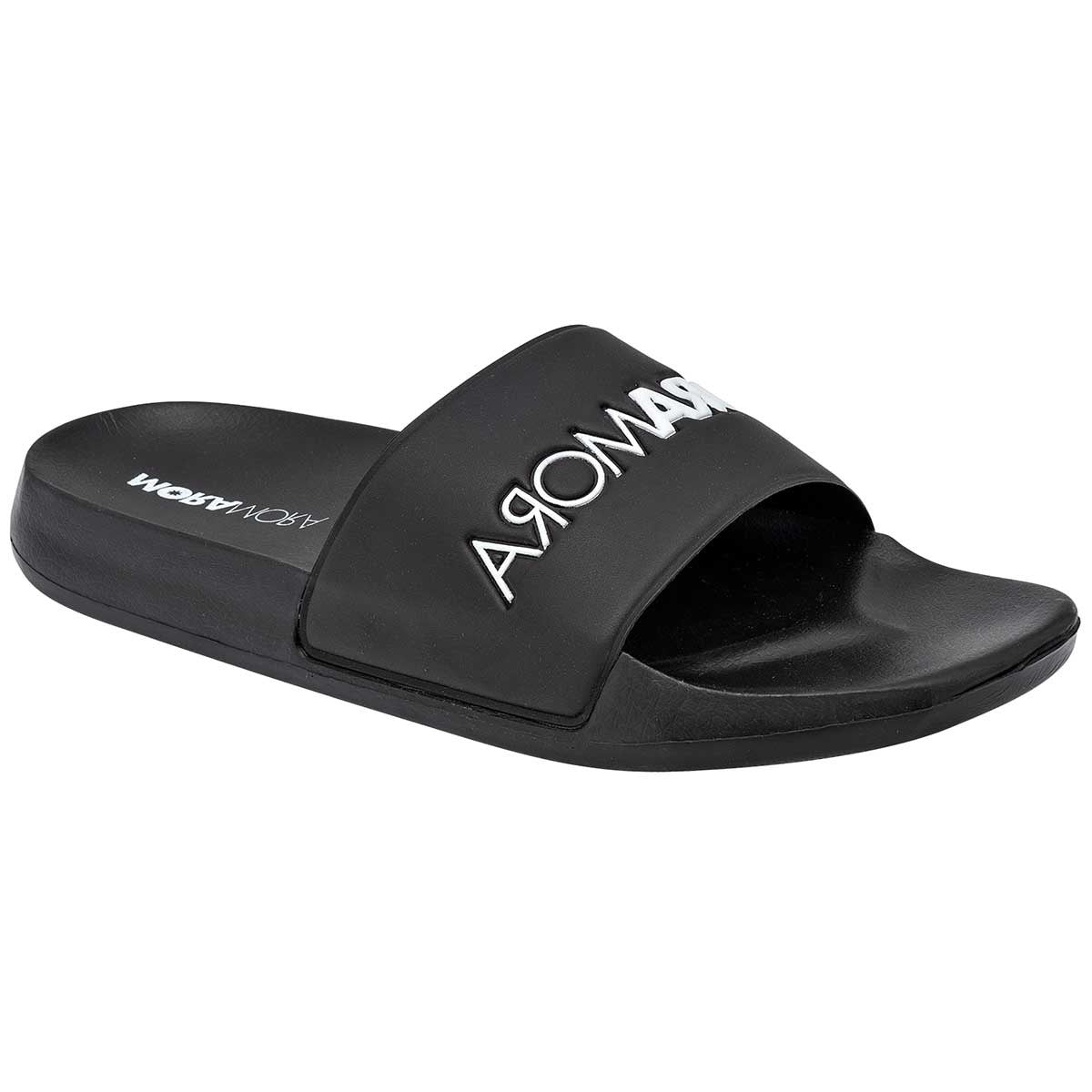 Sandalias de piso Exterior Sintético Color Negro Para Mujer De Moramora