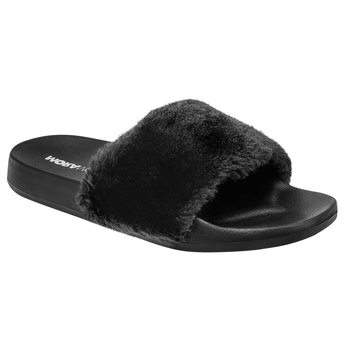 Sandalias de piso Exterior Textil Color Negro Para Mujer De Moramora