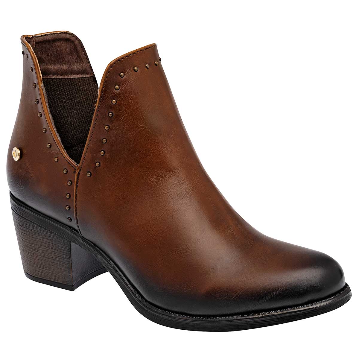 Botas tipo western Exterior Sintético Color Café Para Mujer De Moramora