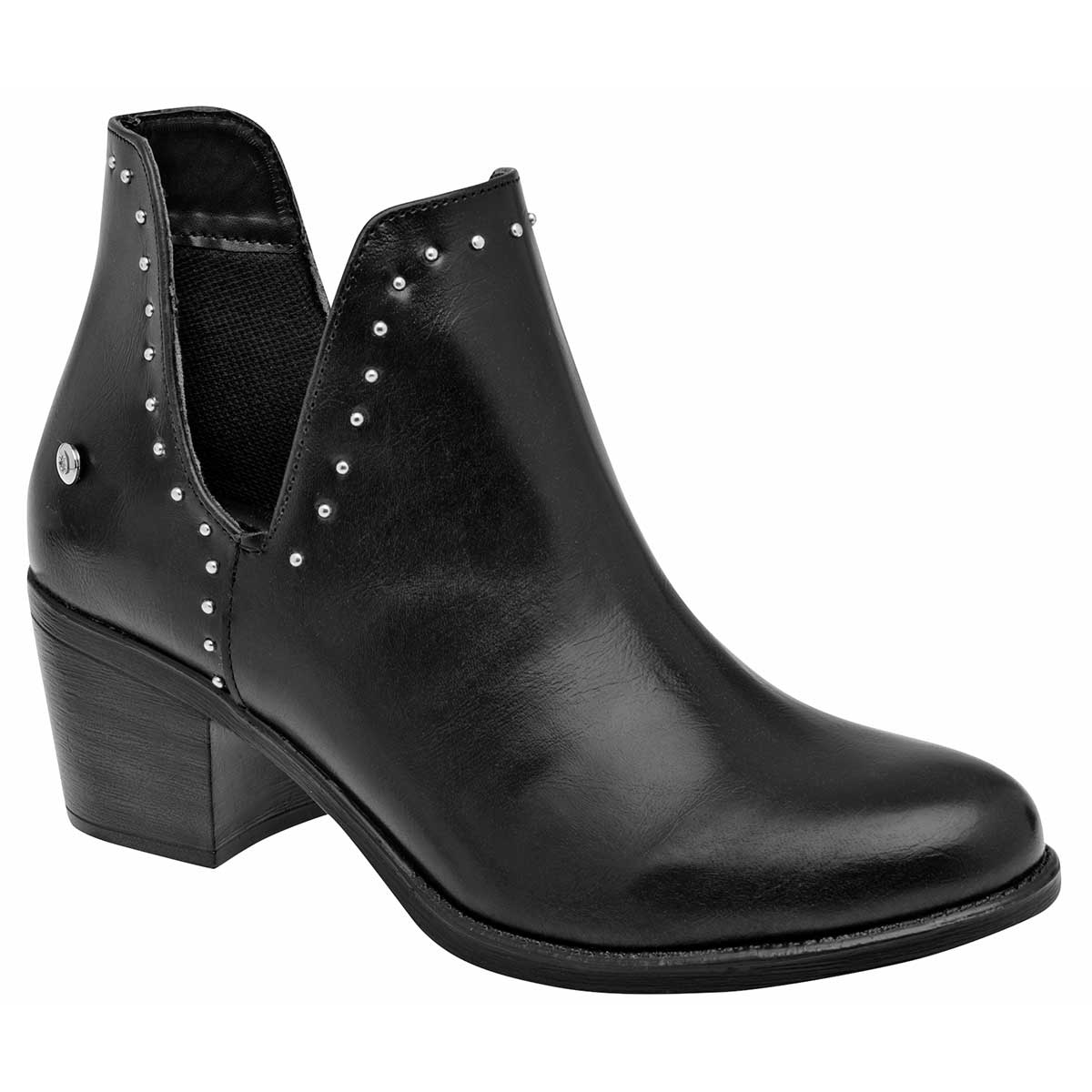 Botas tipo western Exterior Sintético Color Negro Para Mujer De Moramora