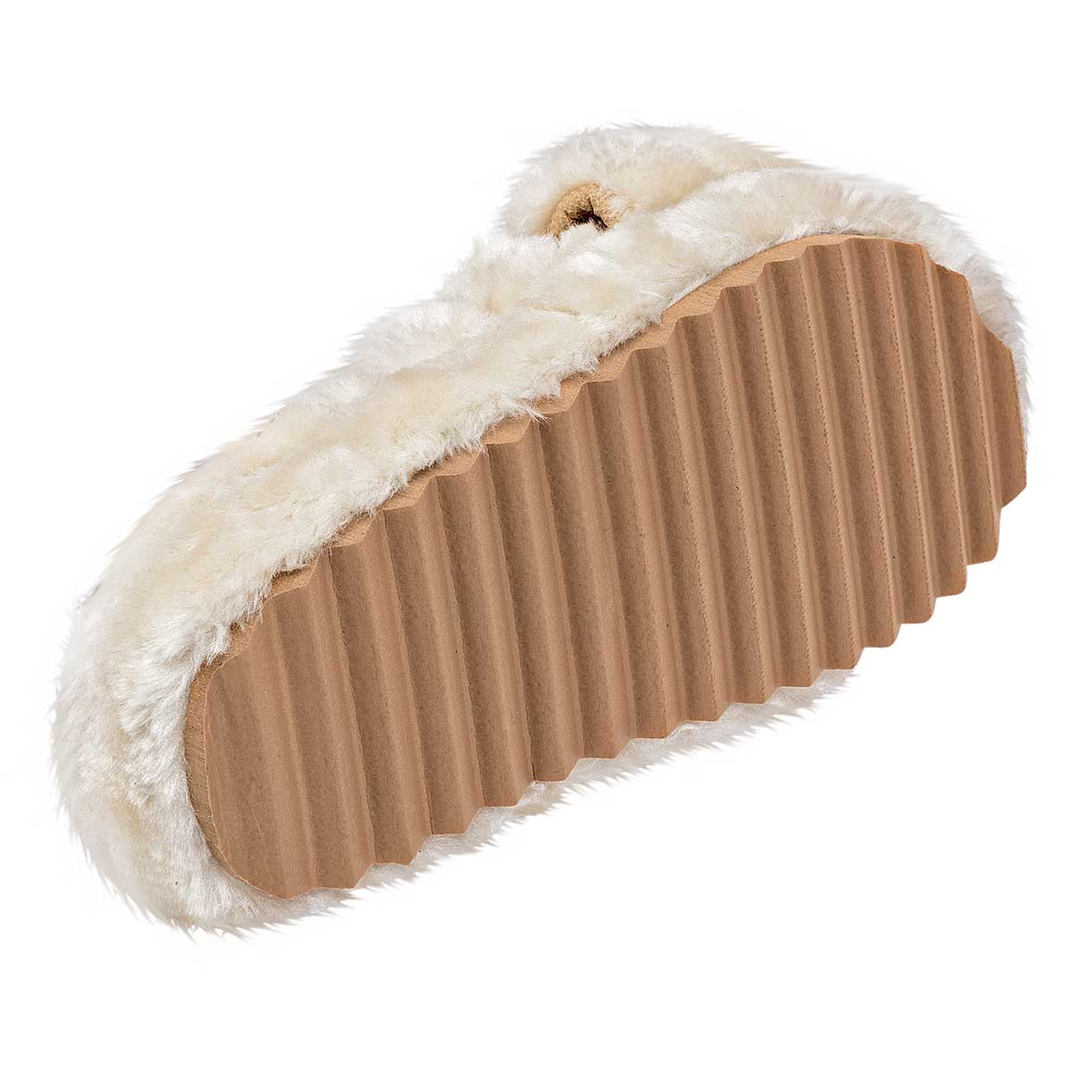 Pantuflas Exterior Textil Color Beige  Para Mujer De Moramora