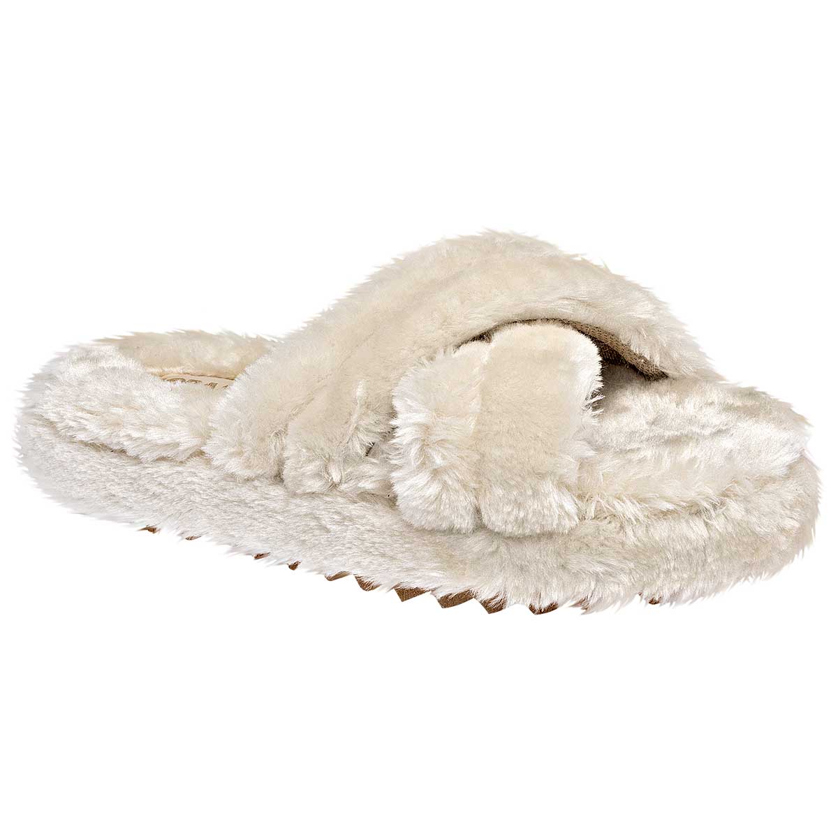 Pantuflas Exterior Textil Color Beige  Para Mujer De Moramora