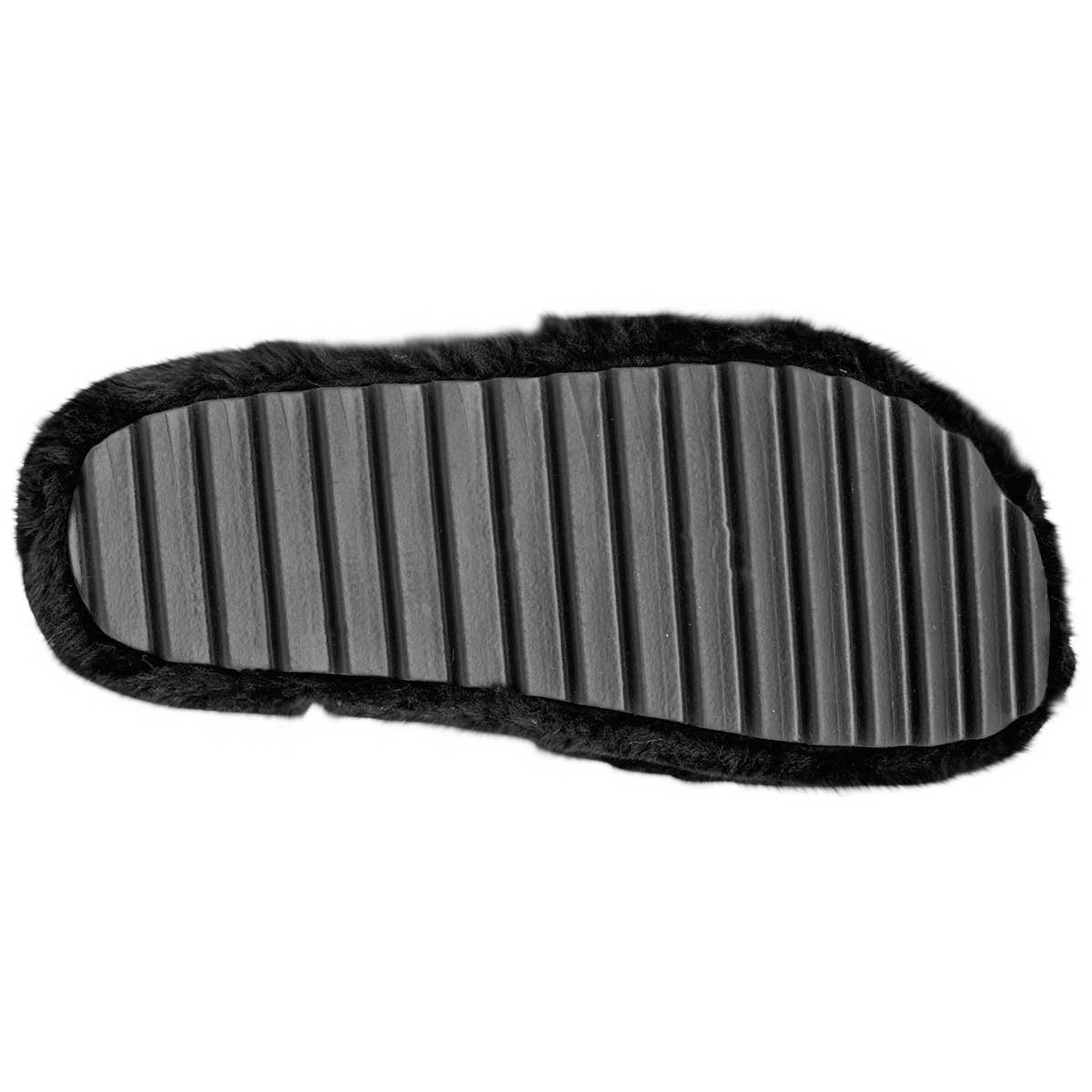 Pantuflas Exterior Textil Color Negro Para Mujer De Moramora