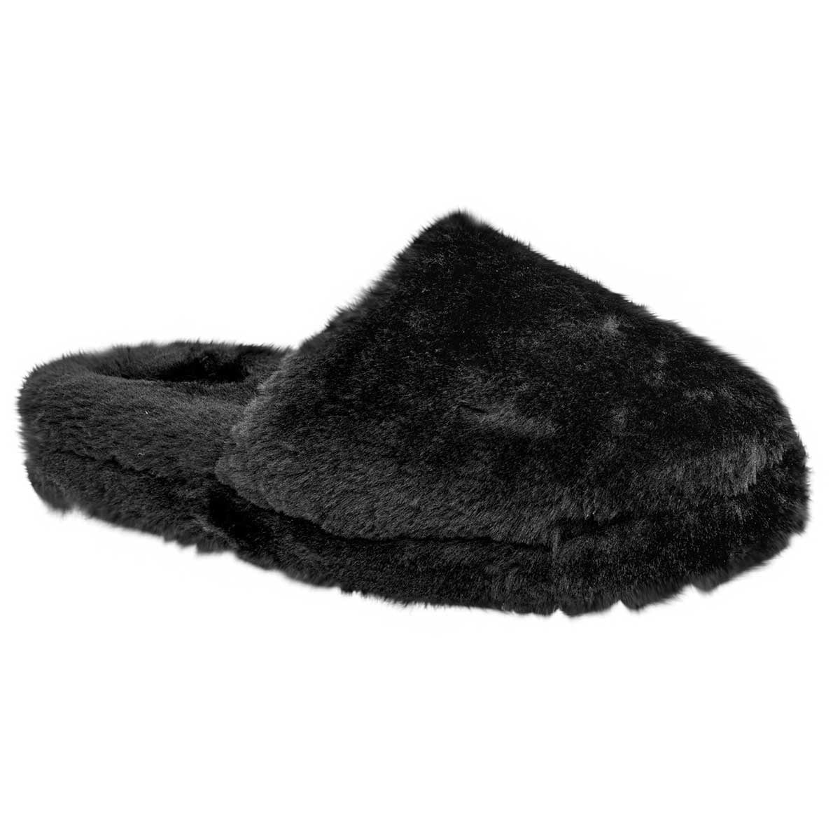 Pantuflas Exterior Textil Color Negro Para Mujer De Moramora