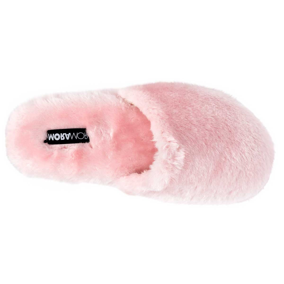 Pantuflas Exterior Textil Color Rosa Para Mujer De Moramora