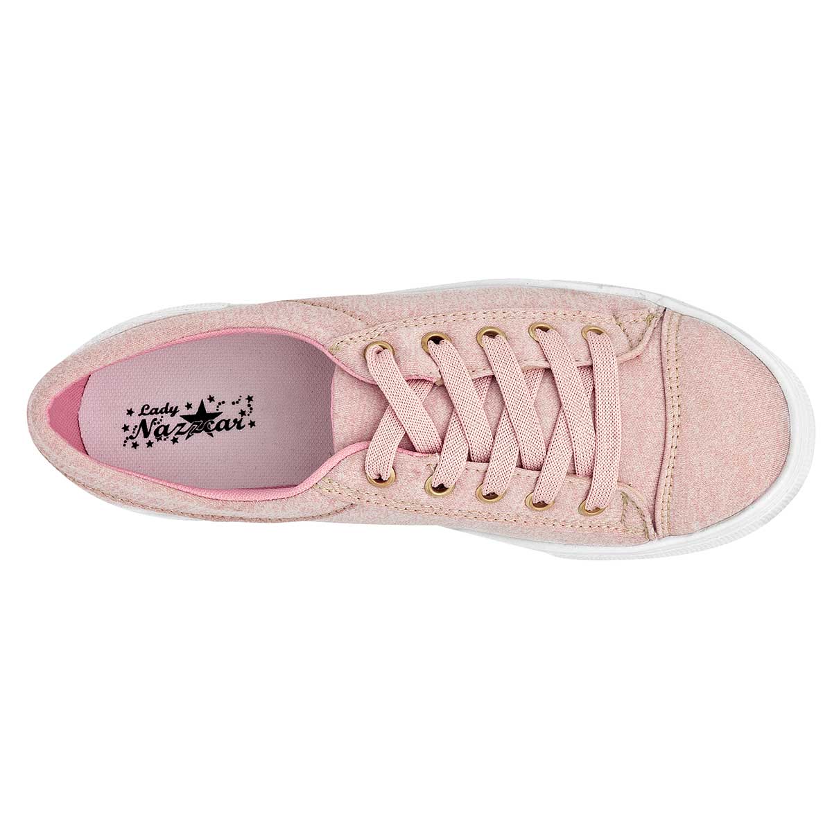 Tenis con cordones Exterior Sintético Color Rosa Para Mujer De Nazzcar