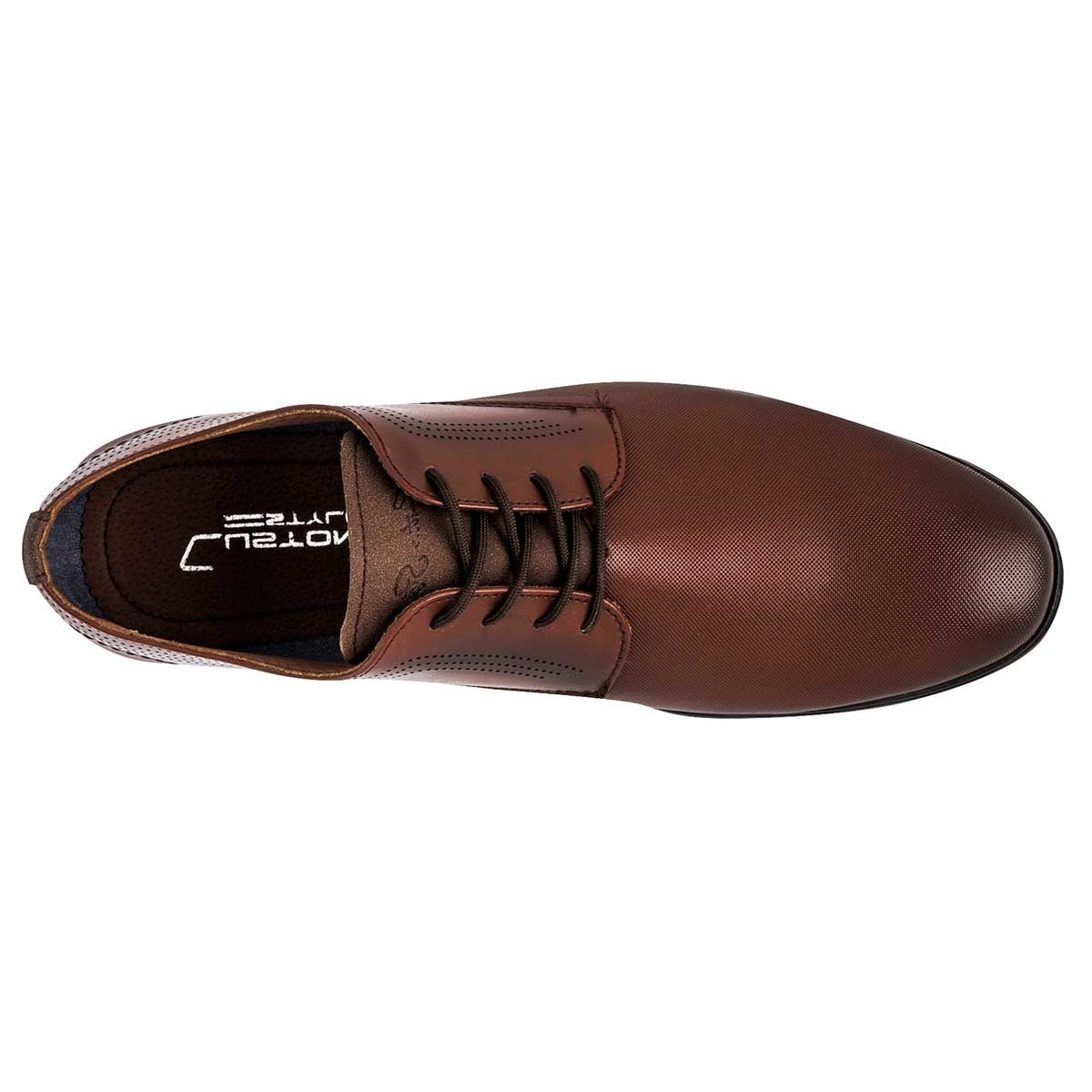 Zapatos de vestir Exterior Piel sintética Color Café Para Hombre De Negro Total