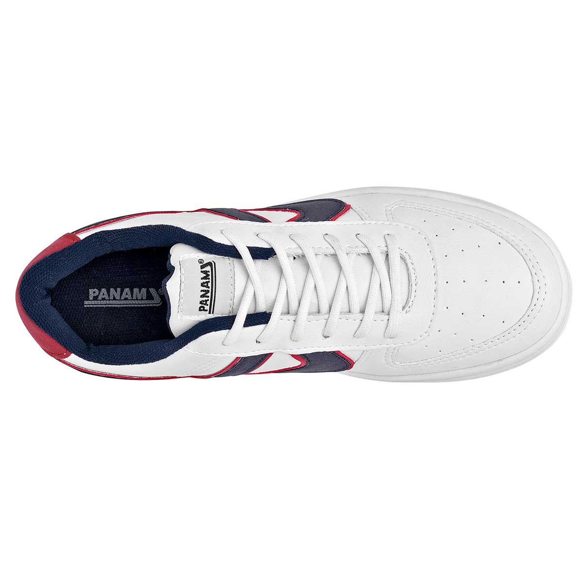 Tenis con cordones Exterior Sintético Color Blanco Con Marino Para Mujer De Panam