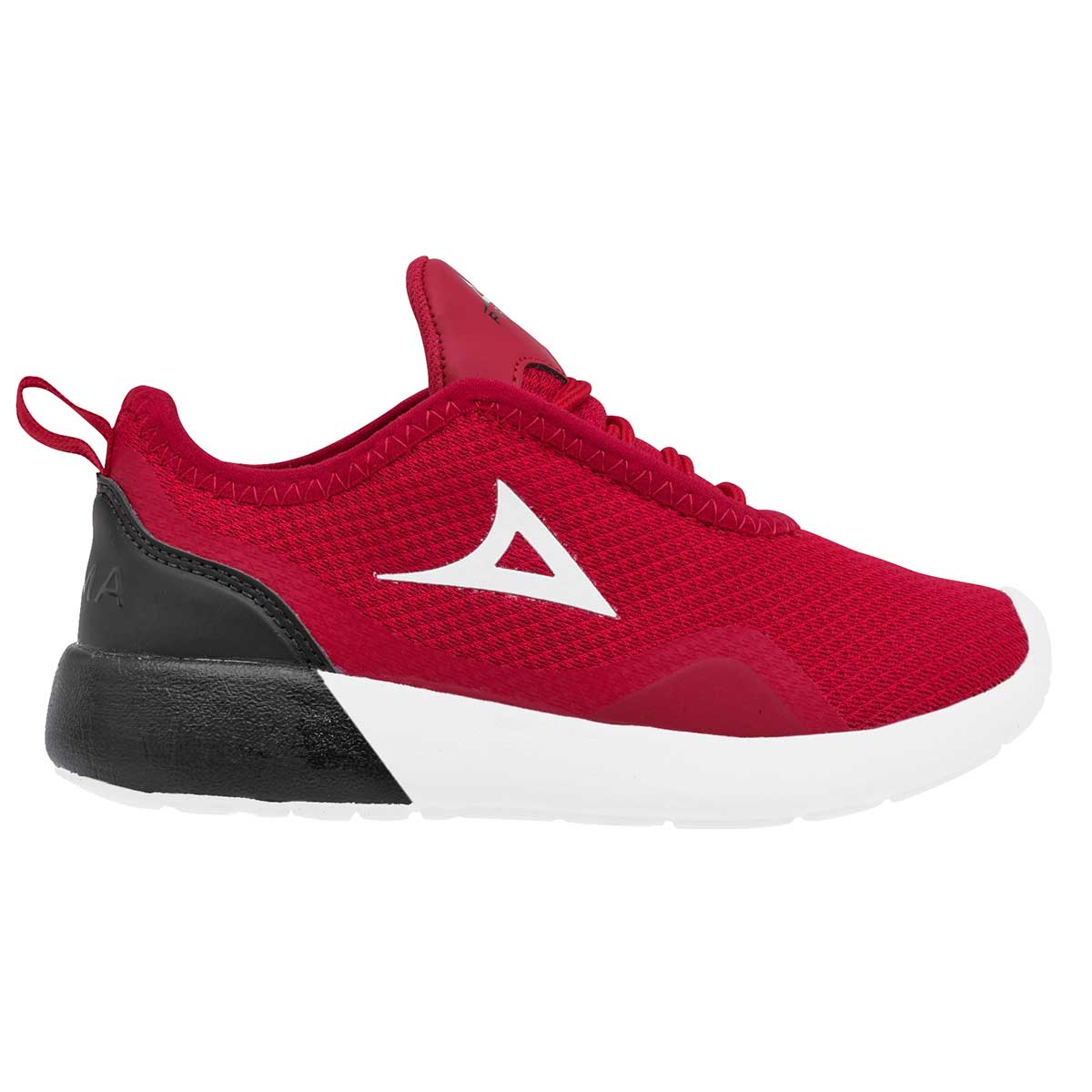 Tenis deportivos Exterior Textil Color Rojo Con Negro Para Hombre De Pirma