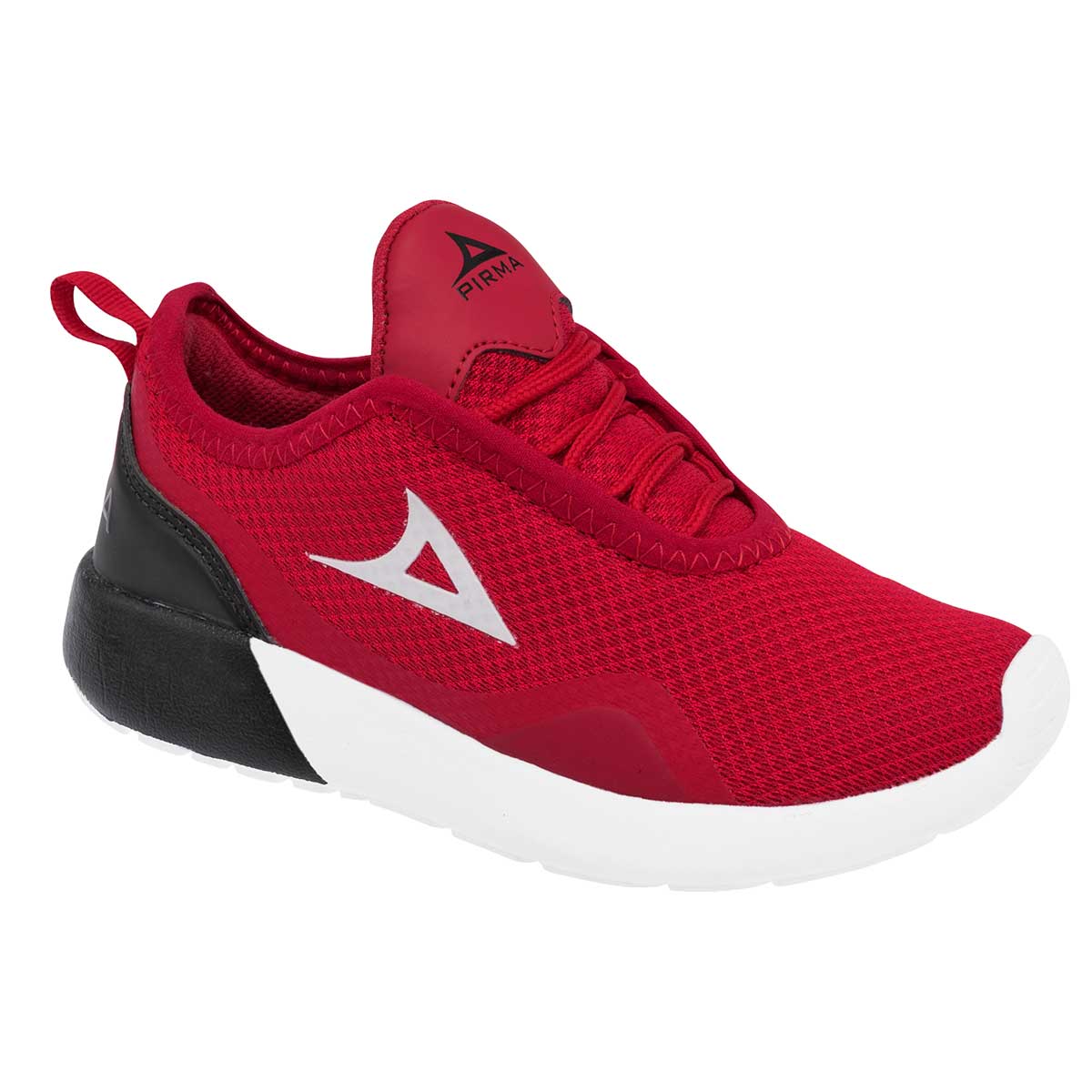 Tenis deportivos Exterior Textil Color Rojo Con Negro Para Hombre De Pirma