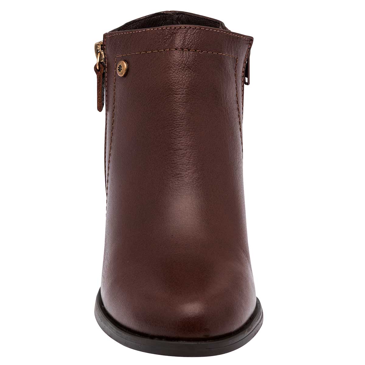 Botas tipo western Exterior Piel Color Camel Para Mujer De Moramora