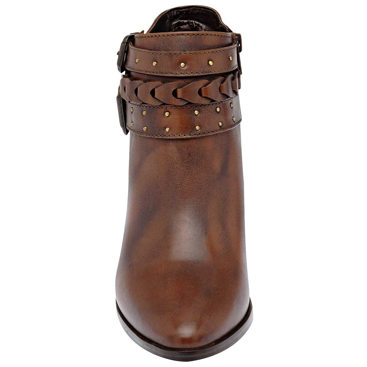 Botas tipo western Exterior Piel Color Café Para Mujer De Seducta