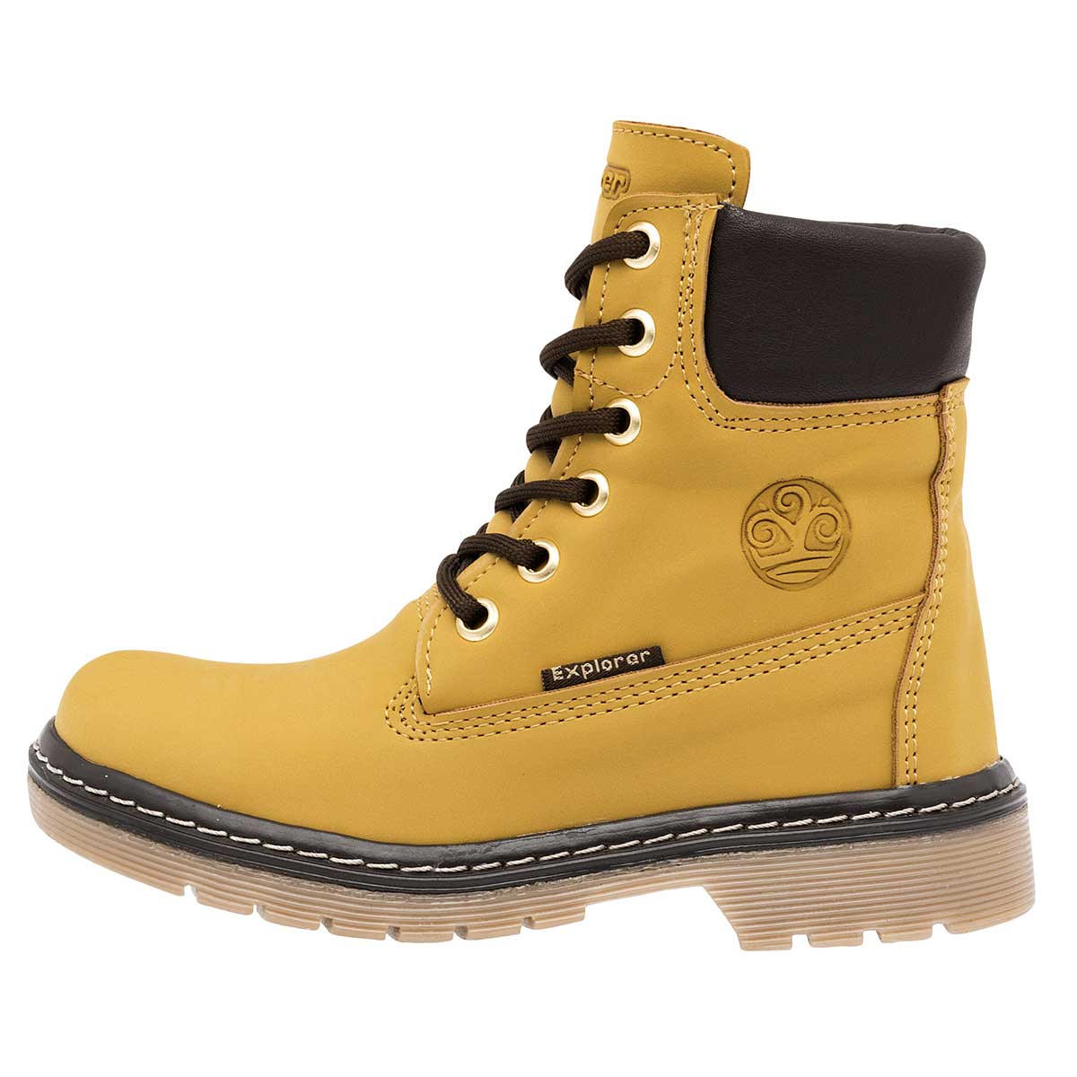 Botas Exterior Sintético Color Amarillo Para Niño De Trends