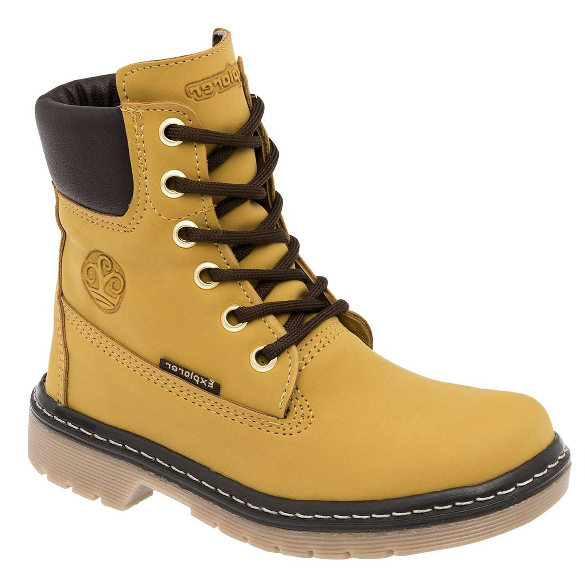 Botas Exterior Sintético Color Amarillo Para Niño De Trends