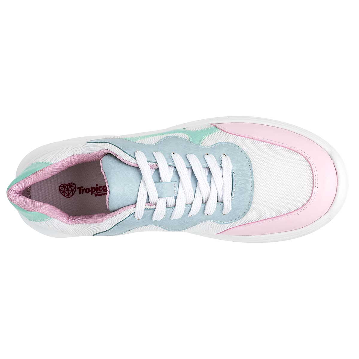 Tenis tipo deportivo Exterior Textil Color Blanco Para Mujer De Tropicana