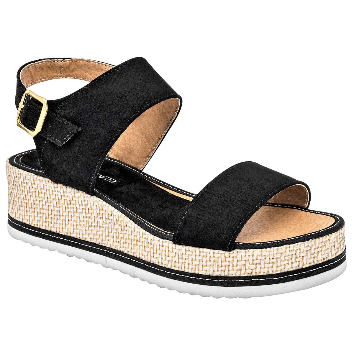 Sandalias con plataforma Exterior Textil Color Negro Para Mujer De Been Class