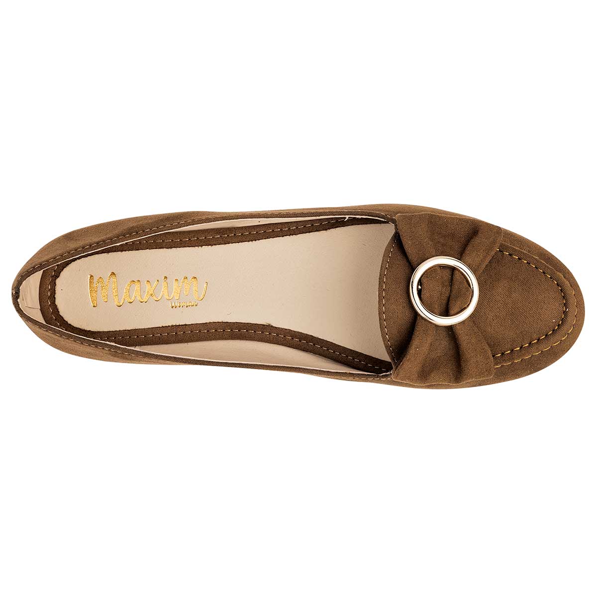 Mocasines Exterior Textil Color Camel Para Mujer De RBCOLLECTION