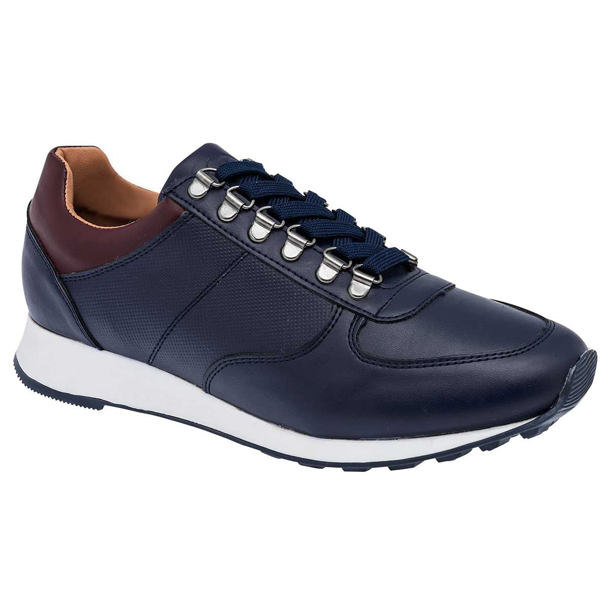 Con cordones Exterior Sintético Color Marino Para Hombre De Moramora