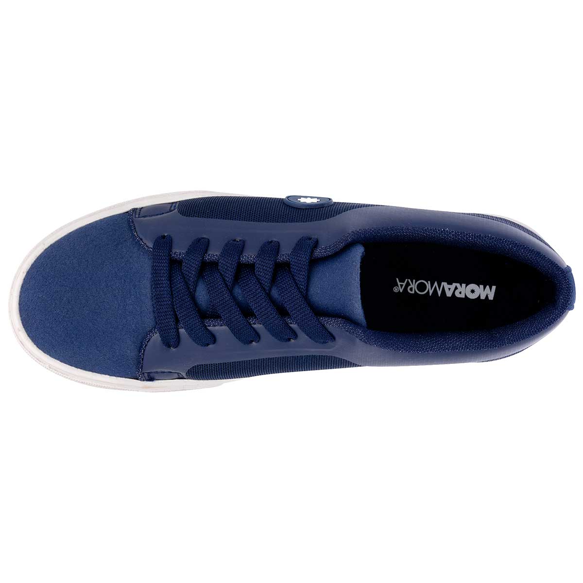 Tenis con cordones Exterior Textil Color Marino Para Mujer De Moramora