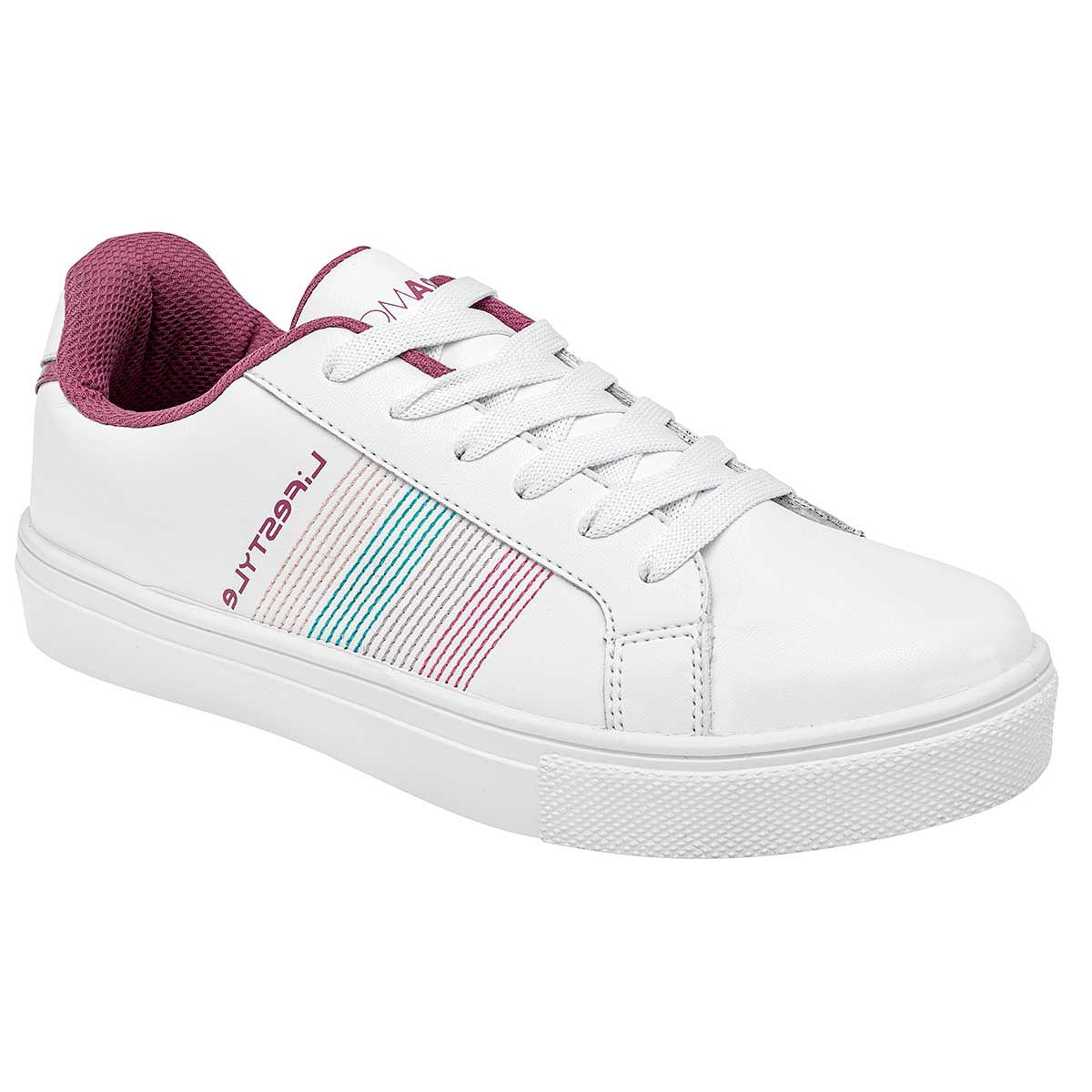 Con cordones Exterior Sintético Color Blanco Para Mujer De Moramora