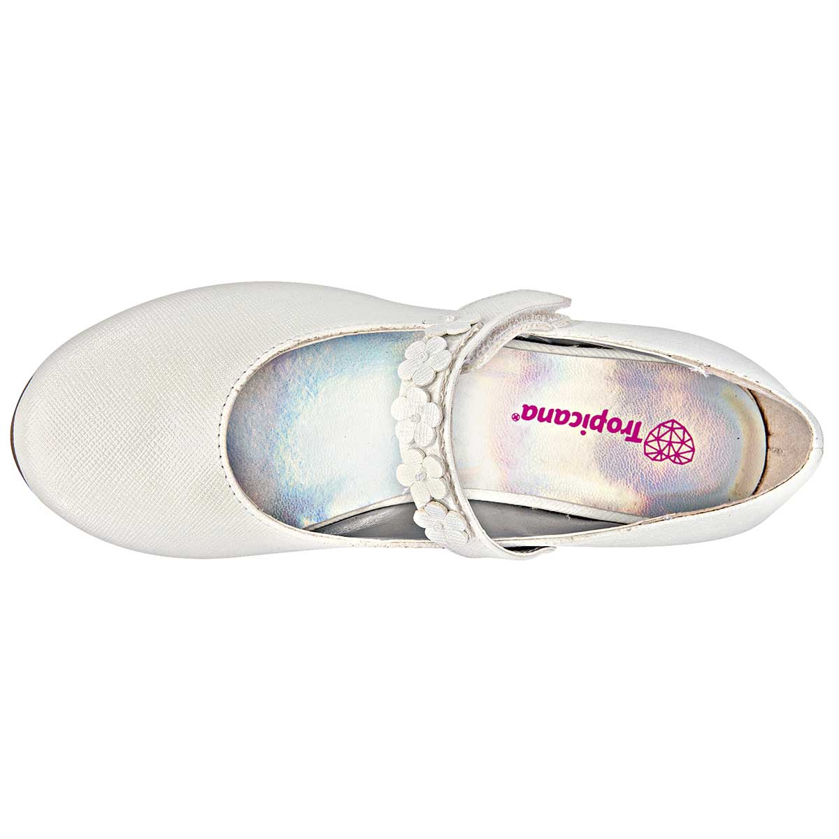 Zapatos mary jane Exterior Sintético Color Blanco Para Niña De Tropicana