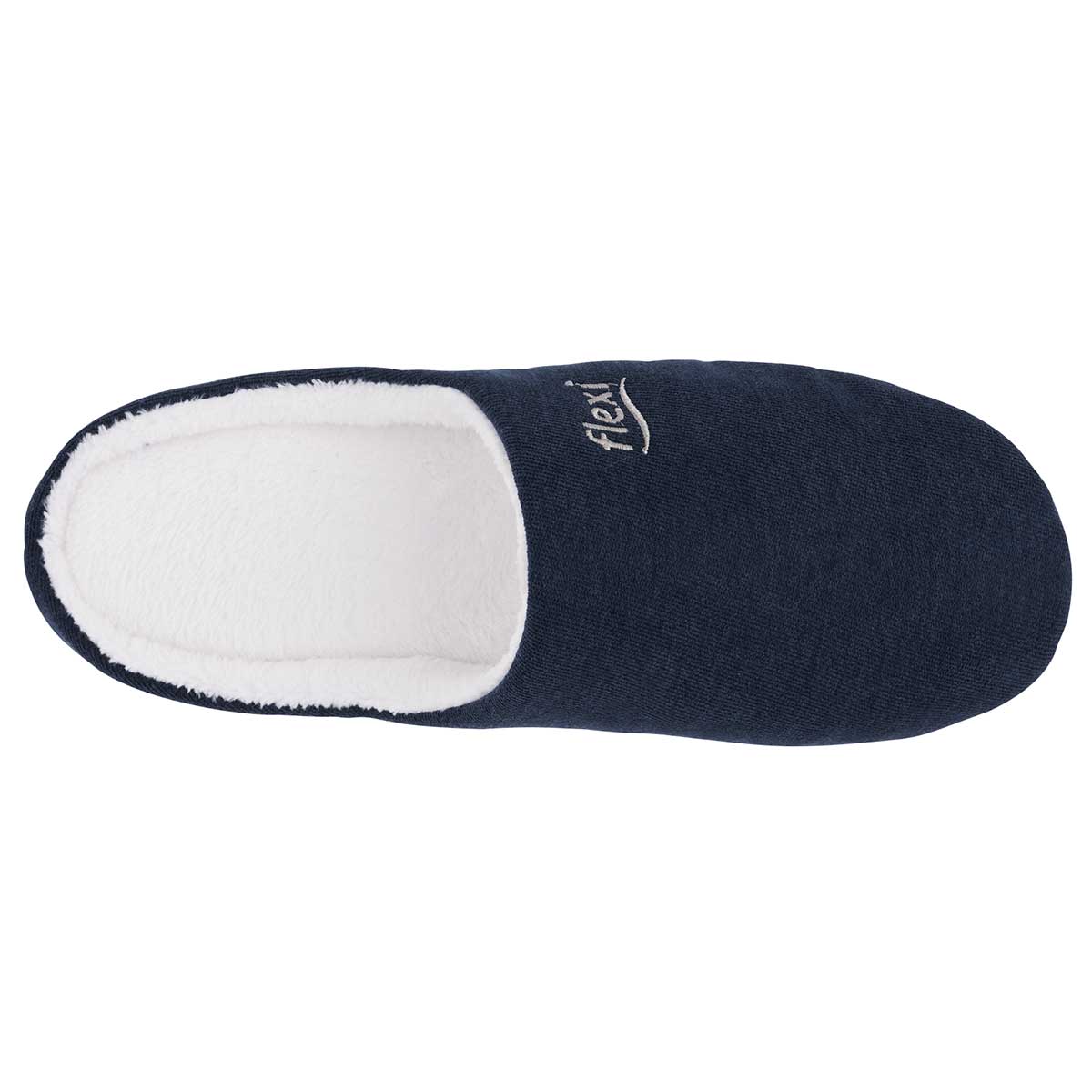 Pantuflas Exterior Textil Color Marino Para Mujer De Flexi