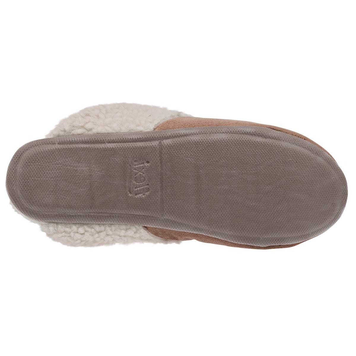 Pantuflas Exterior Textil Color Beige  Para Mujer De Flexi