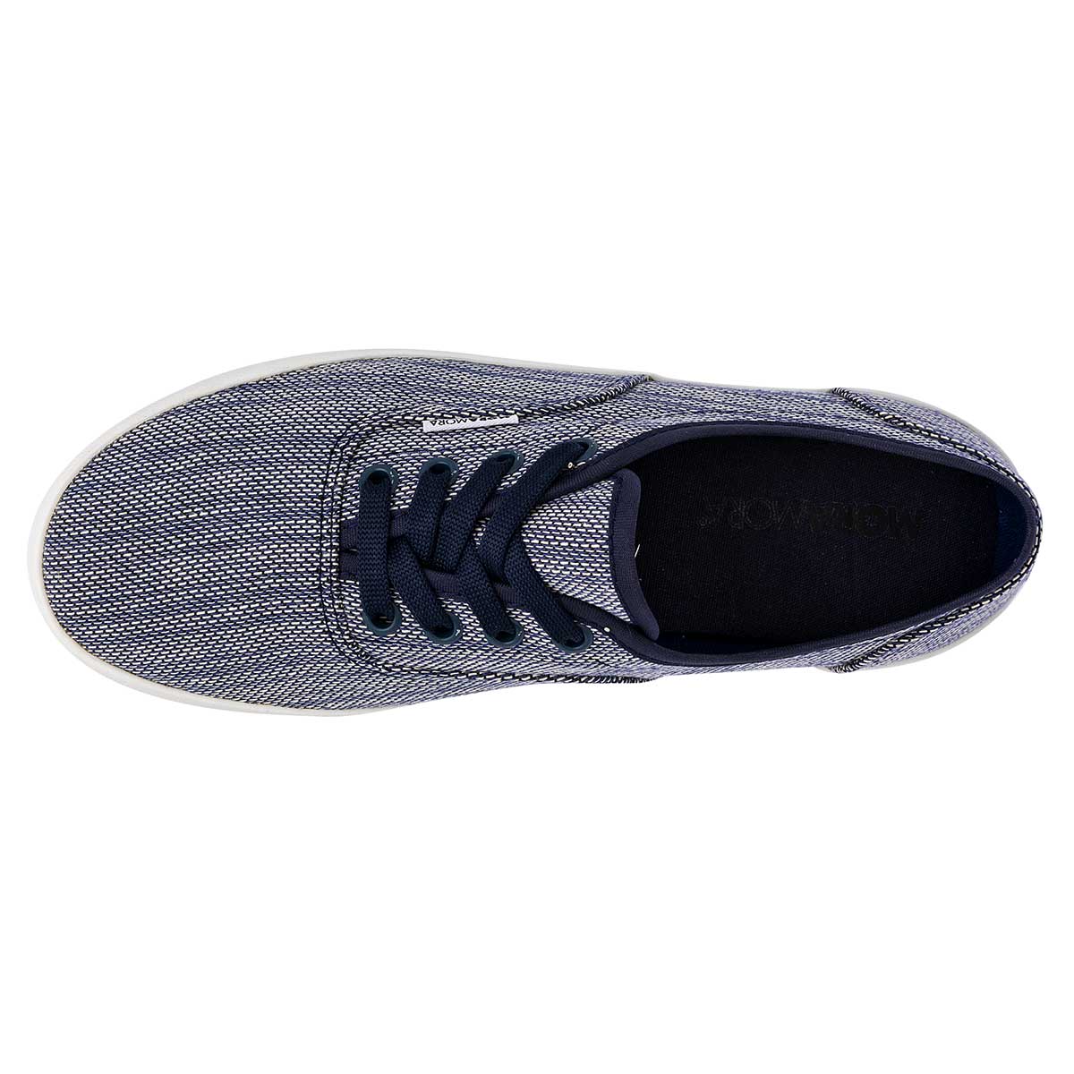 Tenis con cordones Exterior Textil Color Marino Con Blanco Para Mujer De Moramora