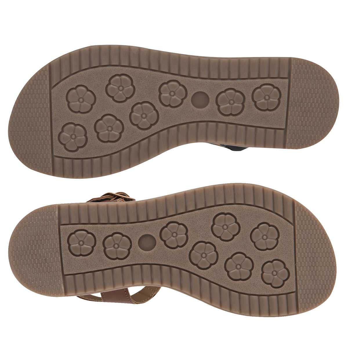 Sandalias Exterior Sintético Color Negro Con Camel Para Niña De RBCOLLECTION