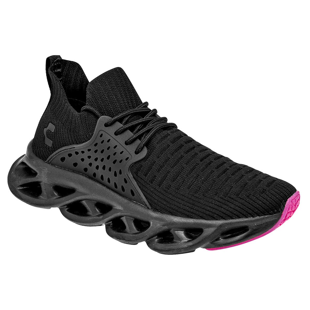 Tenis sin Cordones Exterior Textil Color Negro Para Mujer De Charly