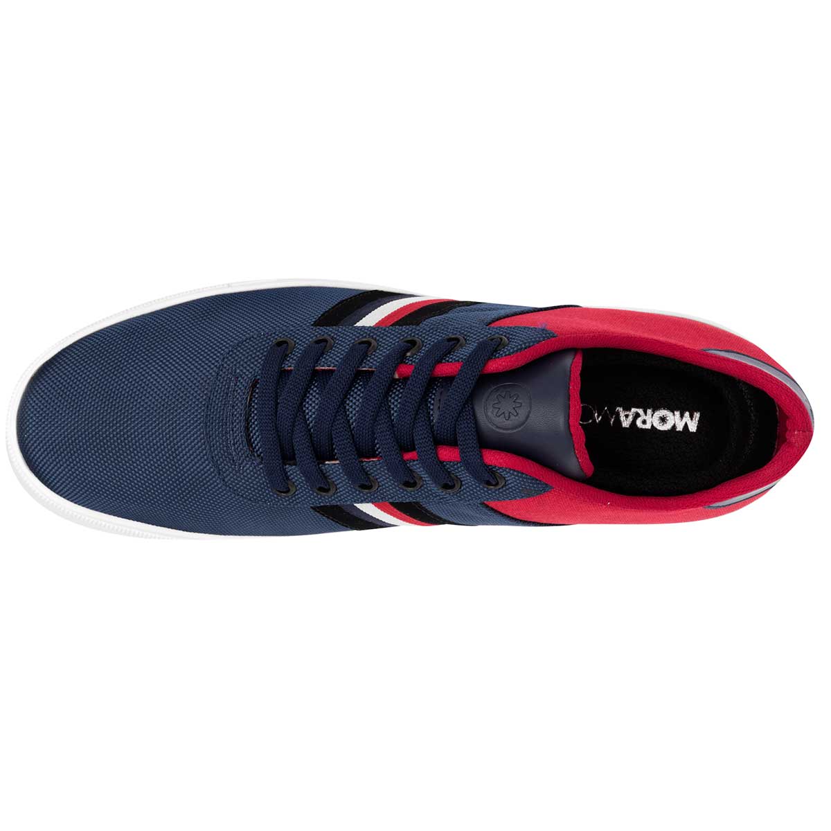 Tenis con cordones Exterior Textil Color Marino Con Rojo Para Hombre De Moramora