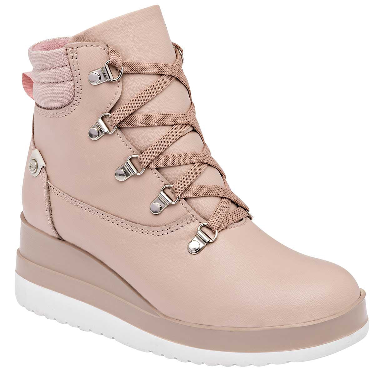 Bota casual Exterior Sintético Color Rosa Para Mujer De Moramora