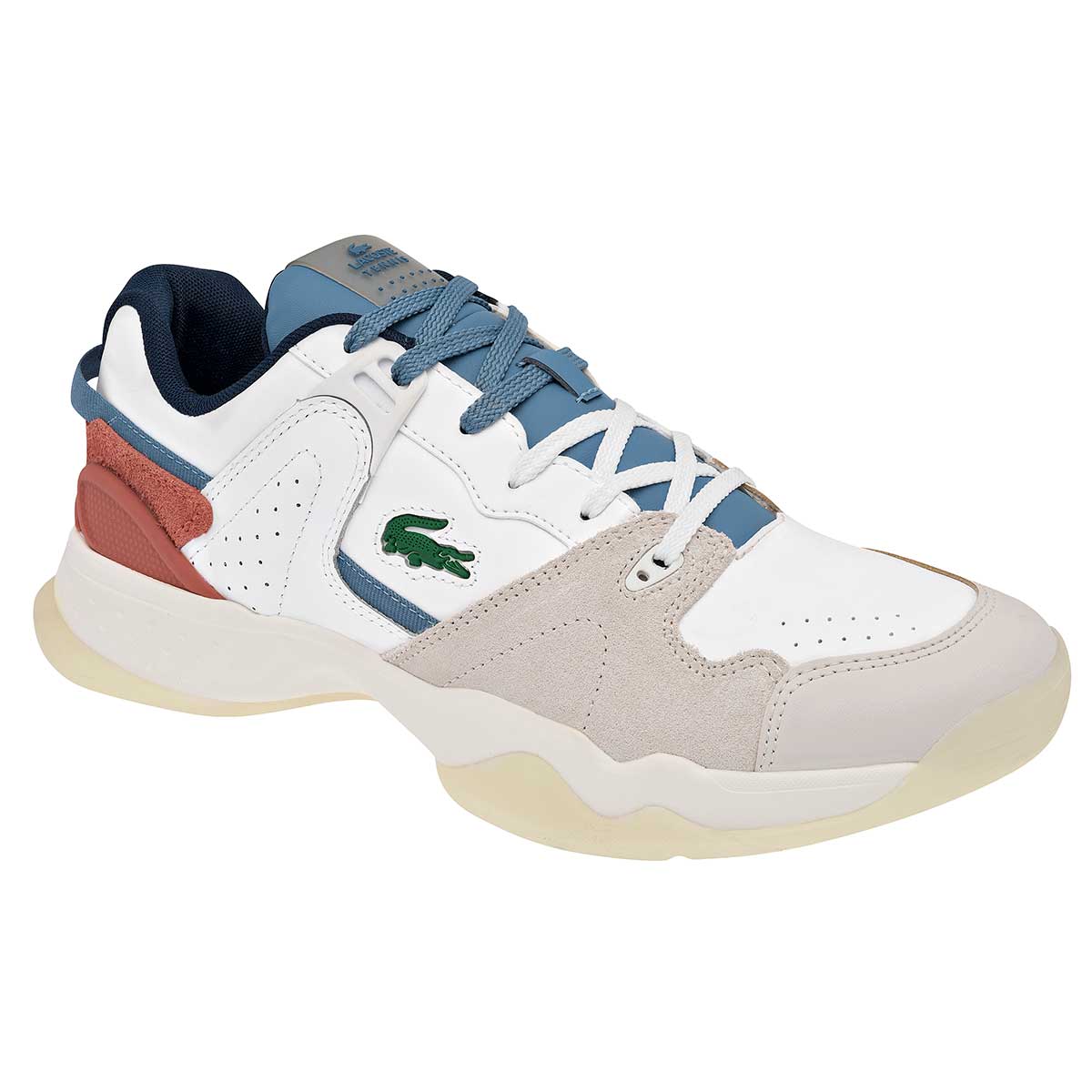 Tenis deportivos  742SMA0041-080 Para Hombre Color Blanco De Lacoste