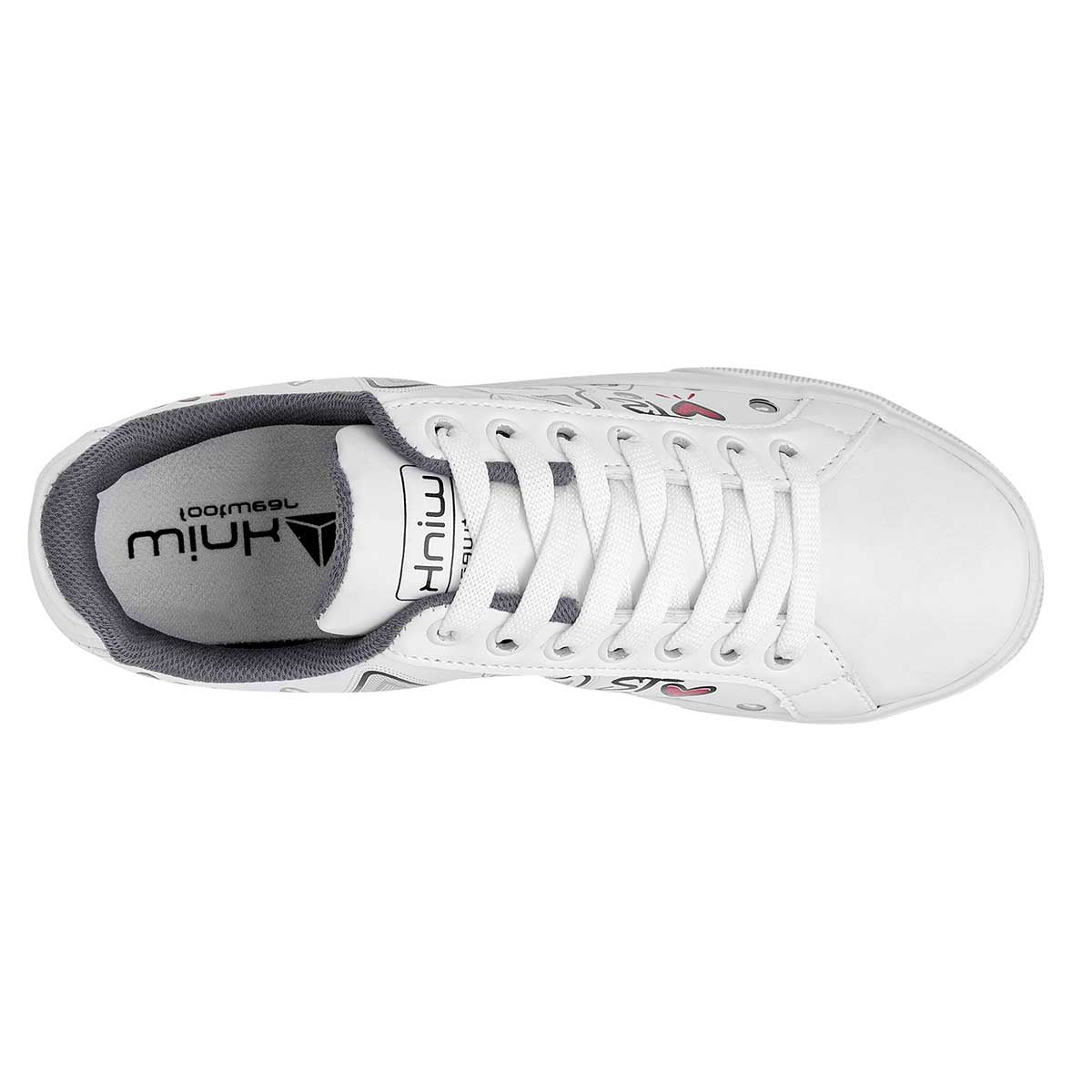 Tenis con cordones Exterior Sintético Color Blanco Para Mujer De 2Wink