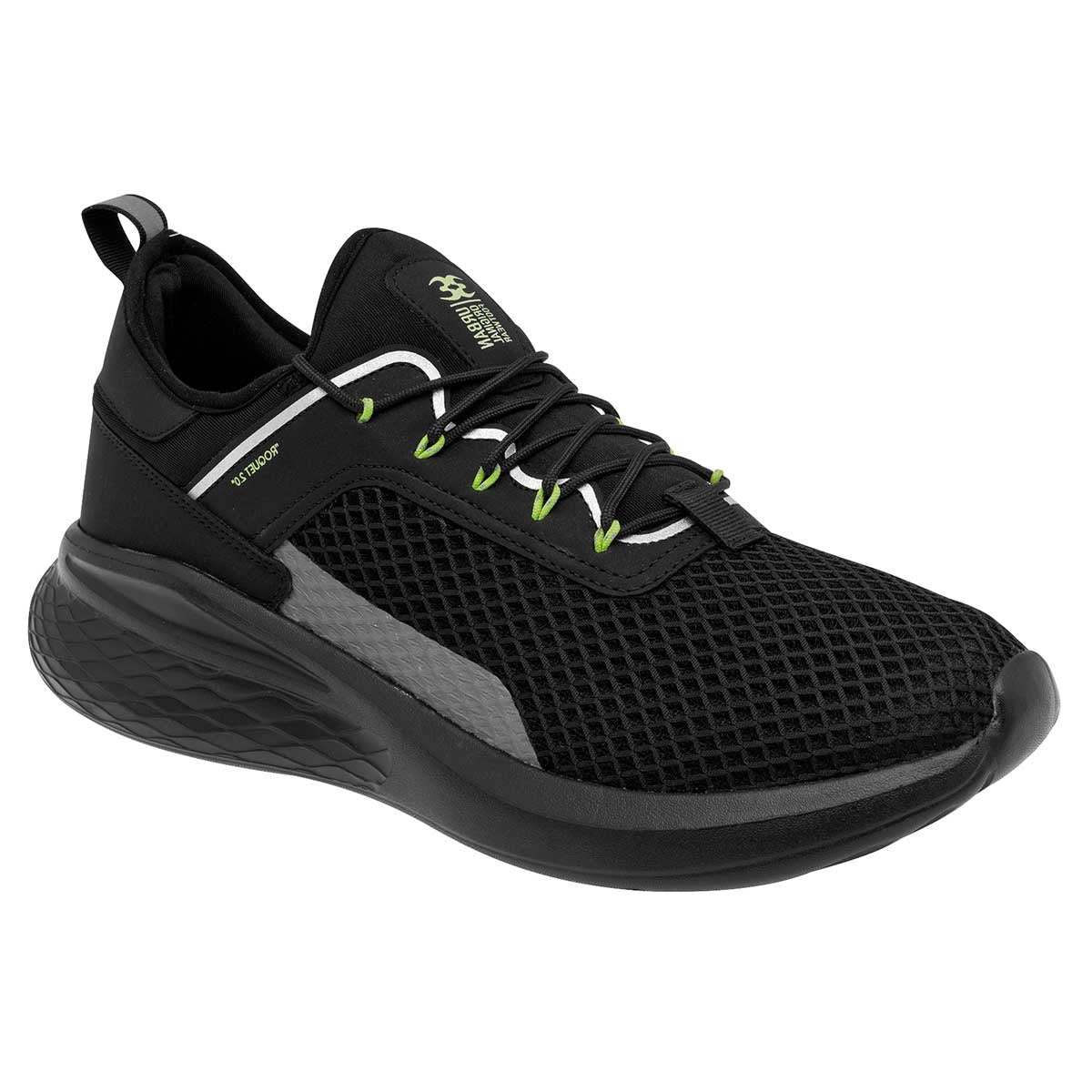 Tenis tipo deportivo Exterior Textil Color Negro Para Hombre De 360