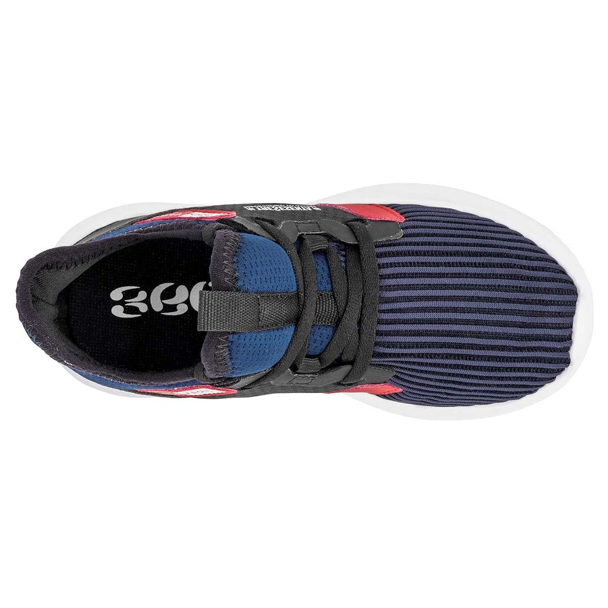 Tenis Exterior Textil Color Marino Con Negro Para Niño De RBCOLLECTION