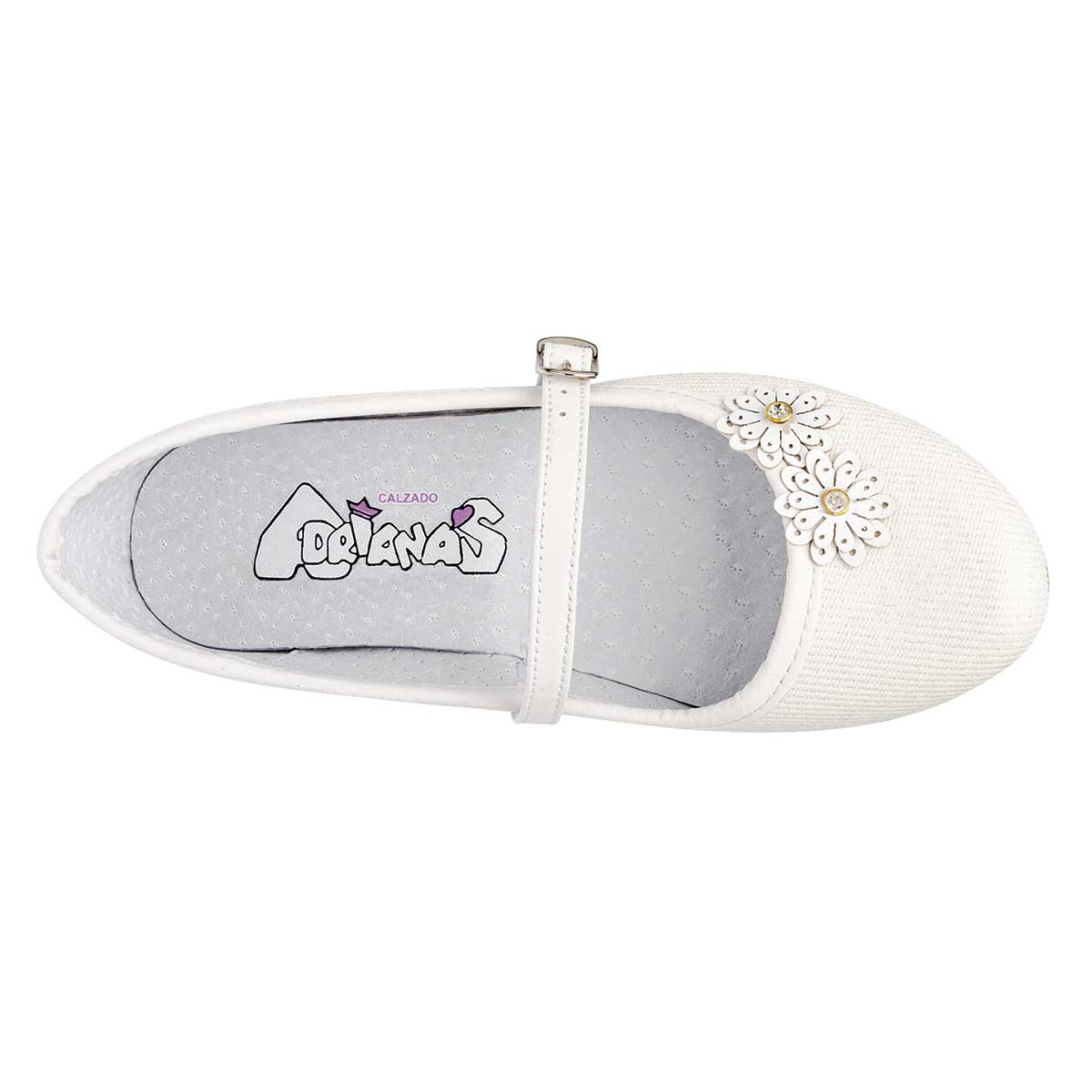 Flats clásicas Exterior Piel sintética Color Blanco Para Mujer De RBCOLLECTION