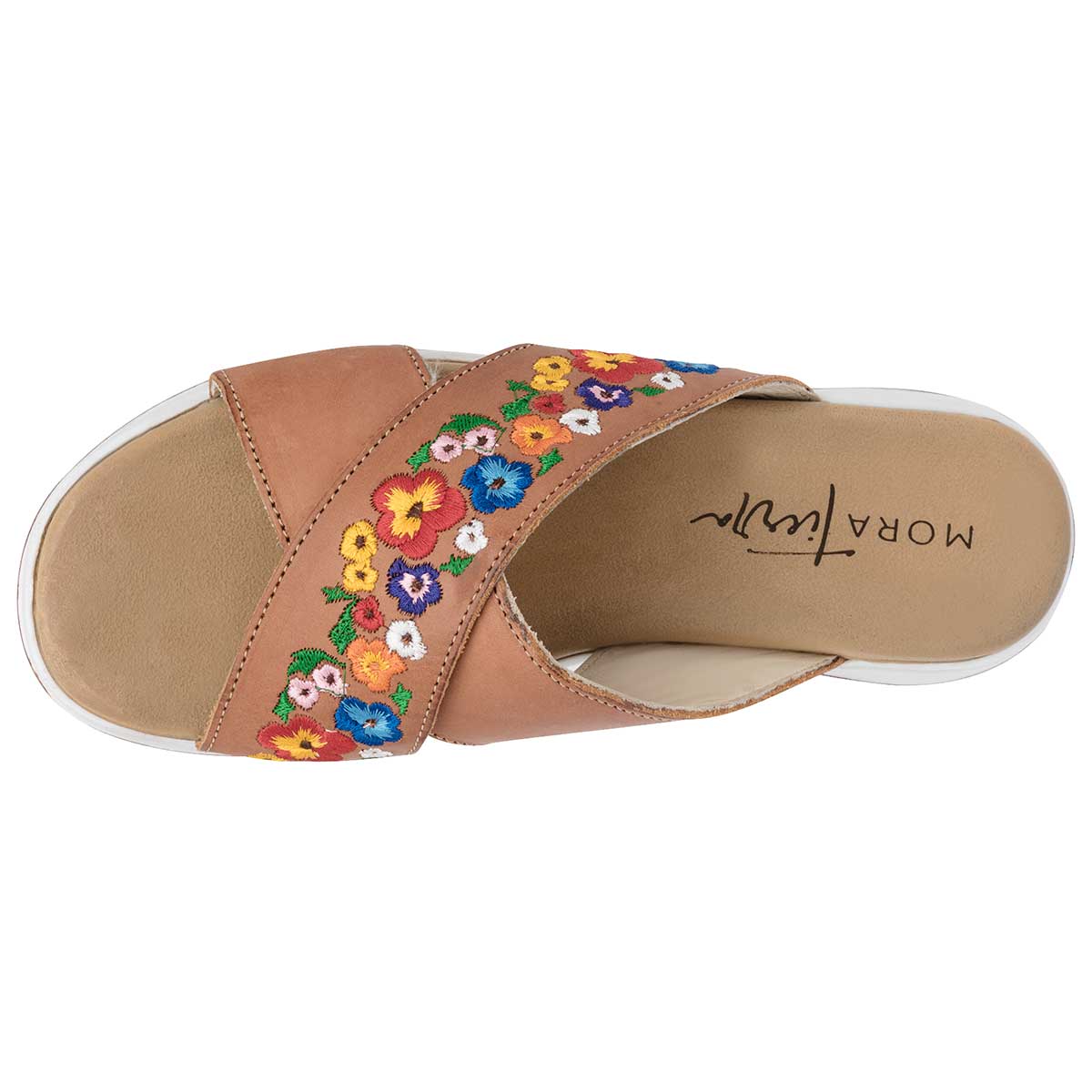 Sandalias con plataforma Exterior Piel Color Camel Para Mujer De Mora Tierra