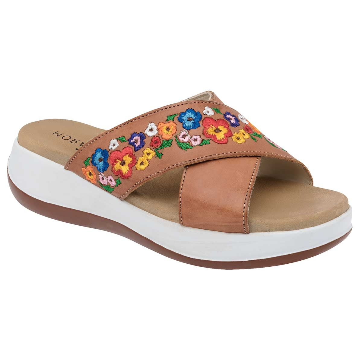 Sandalias con plataforma Exterior Piel Color Camel Para Mujer De Mora Tierra