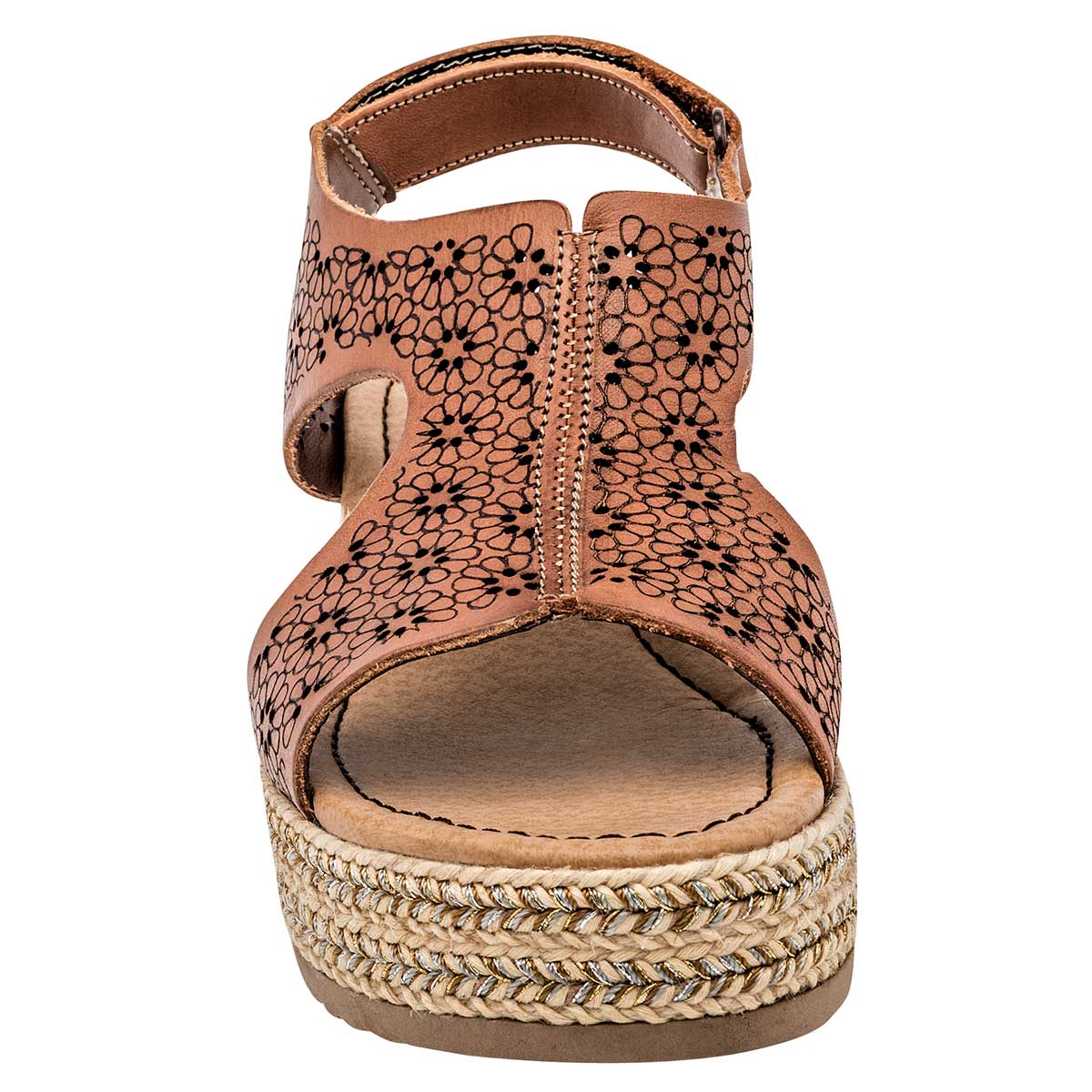 Sandalias con plataforma Exterior Piel Color Camel Para Mujer De Mora Tierra