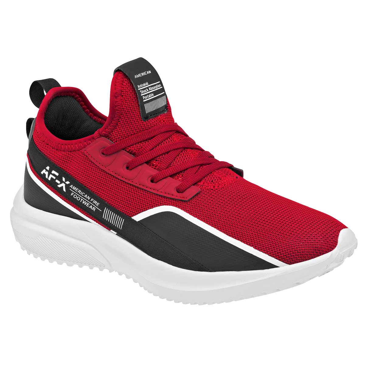 Tenis tipo deportivo Exterior Textil Color Rojo Con Negro Para Hombre De RBCOLLECTION