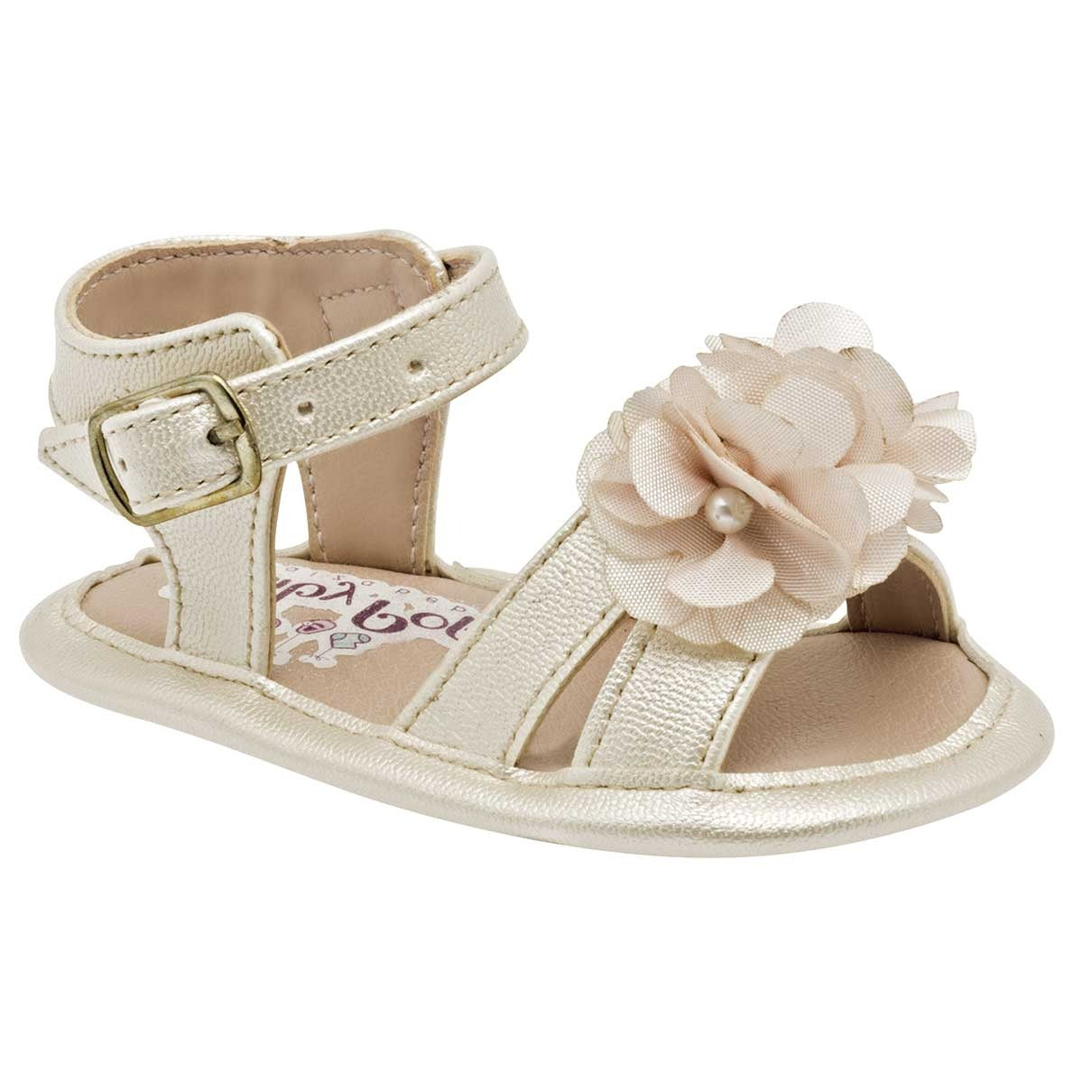 Sandalias Exterior Sintético Color Beige Nacar Para Niña De RBCOLLECTION