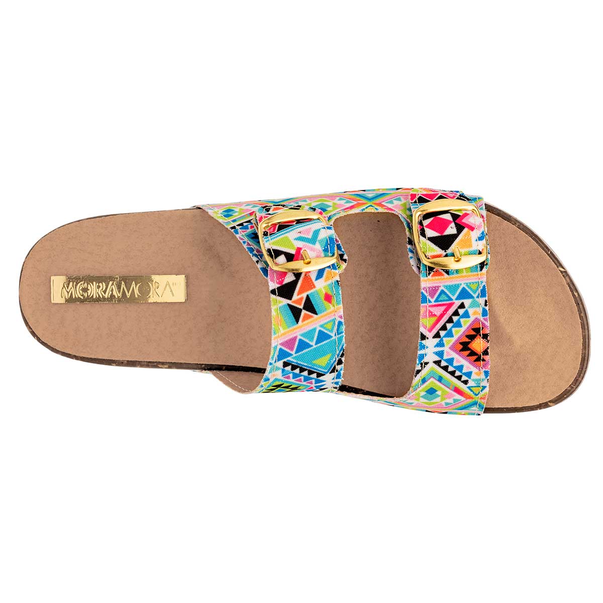 Sandalias de piso Exterior Sintético Color Multicolor Para Mujer De Moramora