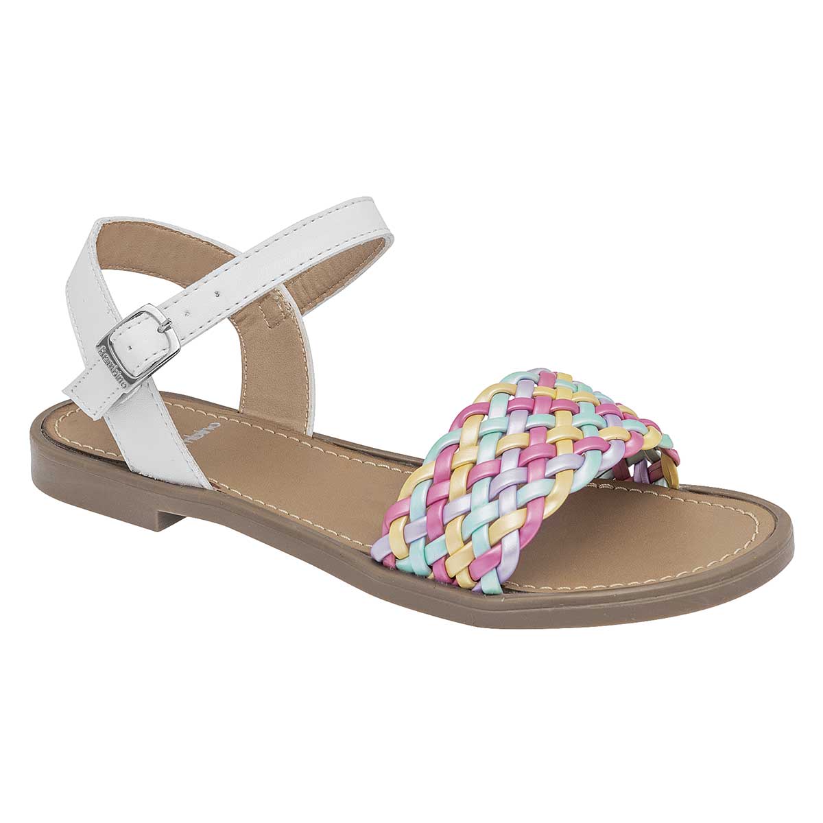 Sandalias Exterior Sintético Color Blanco Para Niña De Bambino