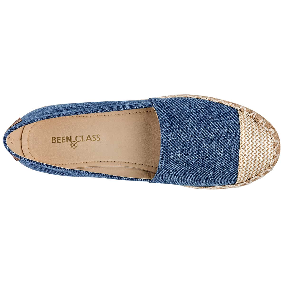 Alpargatas Exterior Textil Color Mezclilla Para Mujer De Been Class