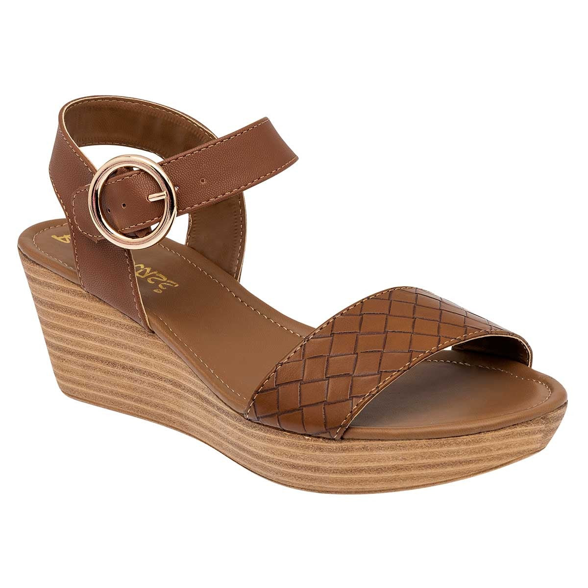 Sandalias con plataforma Exterior Sintético Color Camel Para Mujer De Been Class