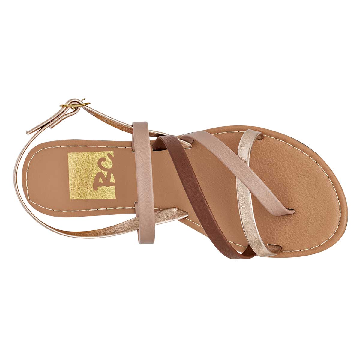 Sandalias de piso Exterior Piel sintética Color Beige Para Mujer De BEEN CLASS