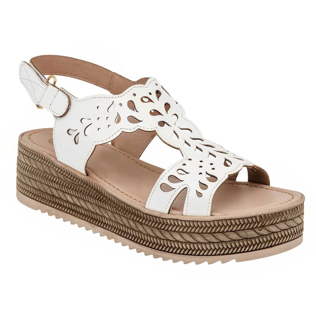 Sandalias con plataforma Exterior Sintético Color Blanco Para Mujer De Been Class