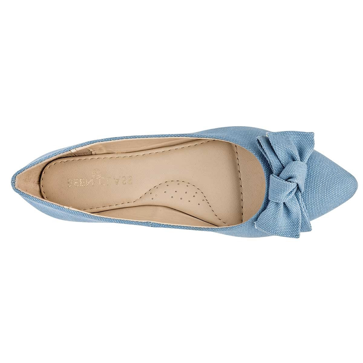 Flats puntales Exterior Piel sintética Color Azul Para Mujer De Been Class