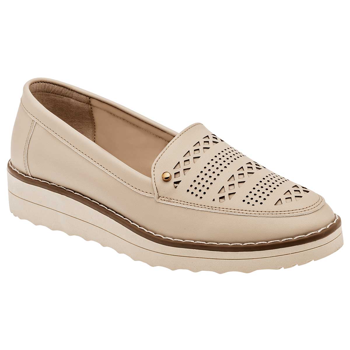 Confort Exterior Sintético Color Beige  Para Mujer De Been Class